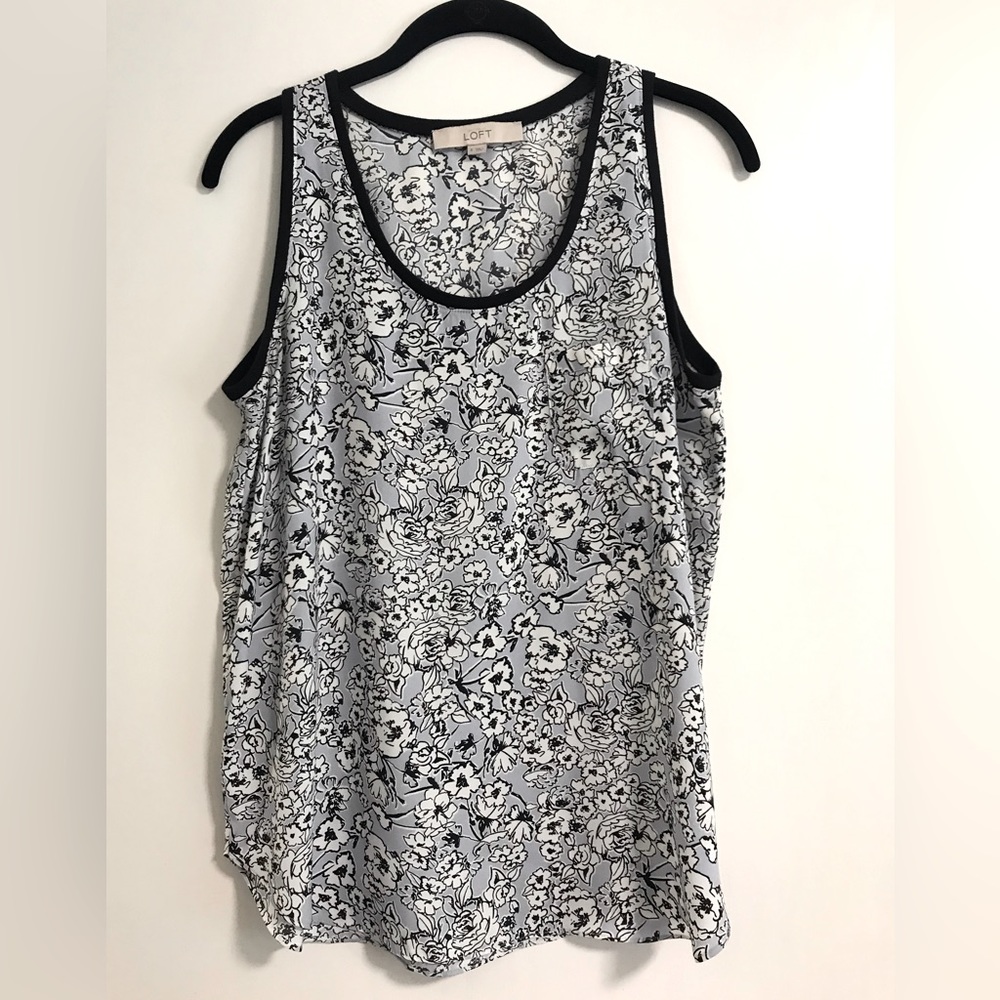 Ann Taylor Loft Light Blue Sleeveless Blouse Size S